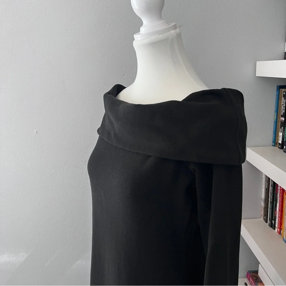 Peruvian Connection Black Delilah off shoulder Sheath Dress Sz small